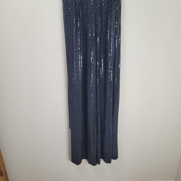 Donna Ricco Sequin Sleeveless Wide Leg Shimmer Jumpsuit - Picture 4 of 16